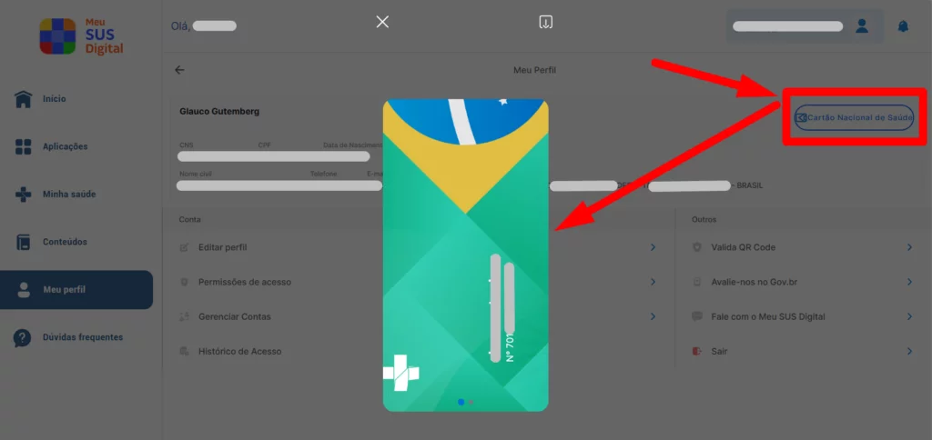 cartão do sus 2025